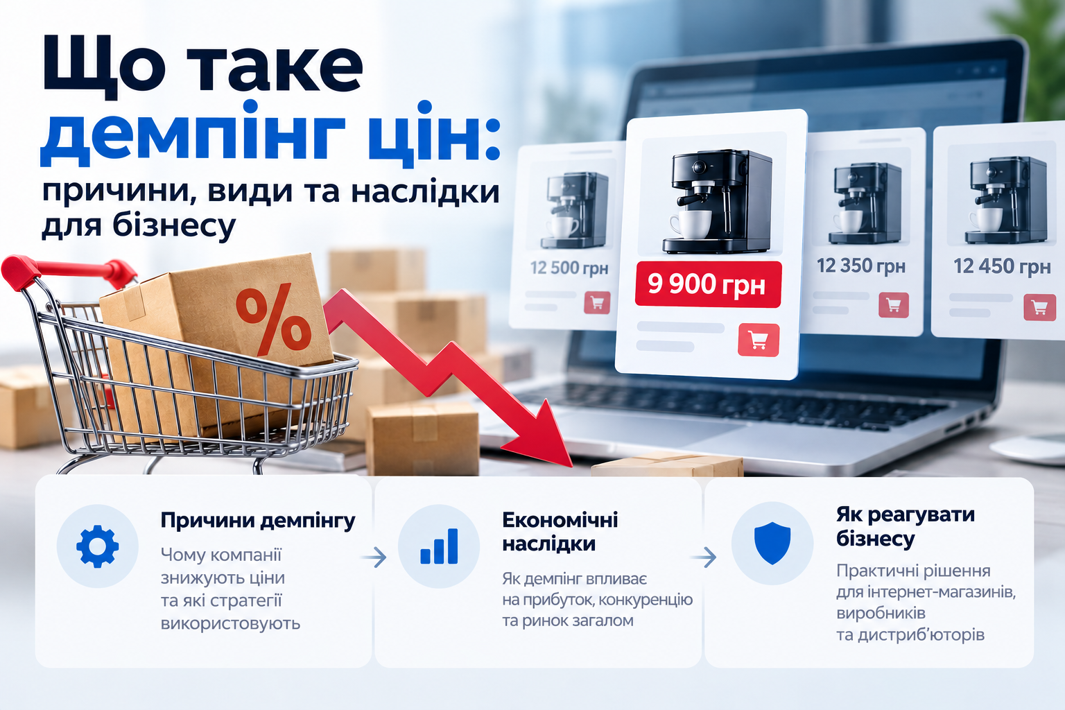Демпінг цін в інтернет-магазинах: порівняння цін на кавомашини, причини зниження вартості та наслідки для бізнесу